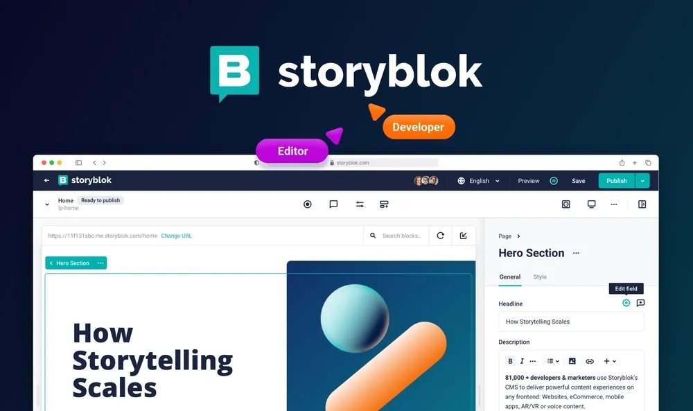 Análisis del CMS sin interfaz llamado Storyblok