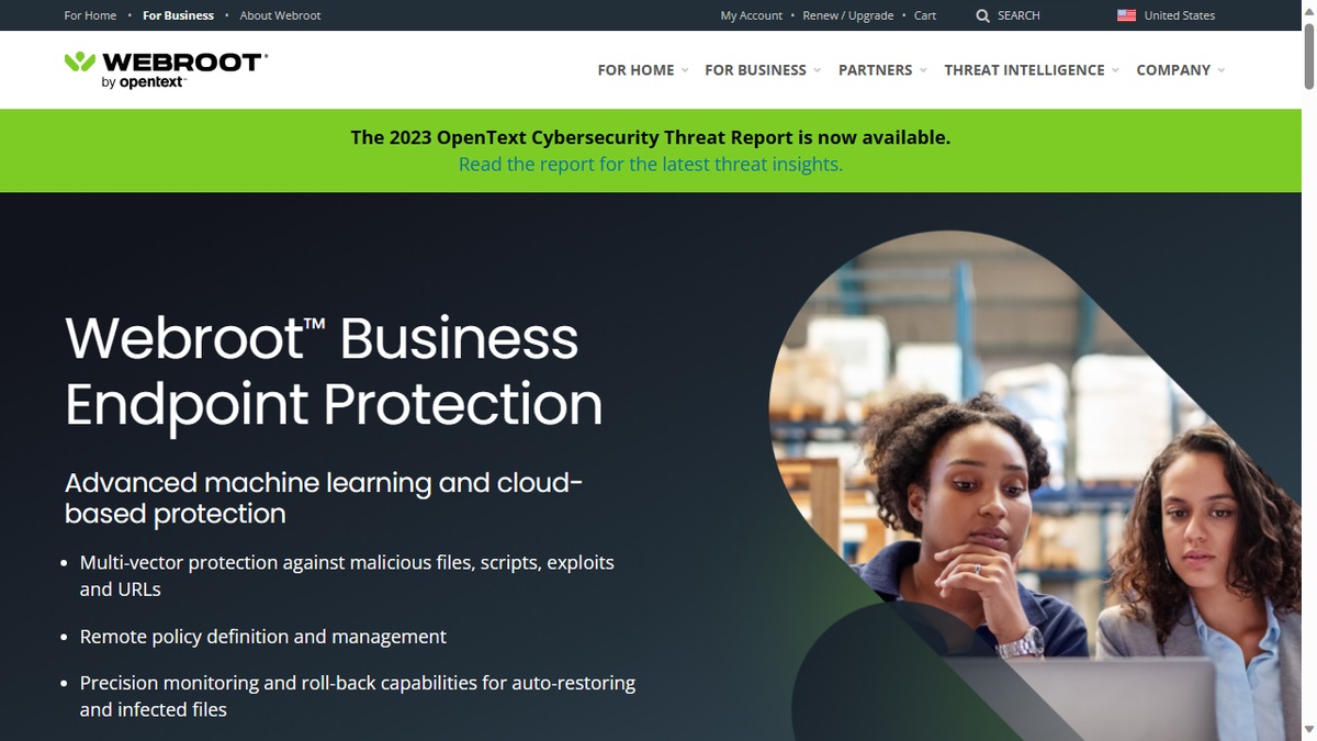 webroot business endpoint protection imagen de la web